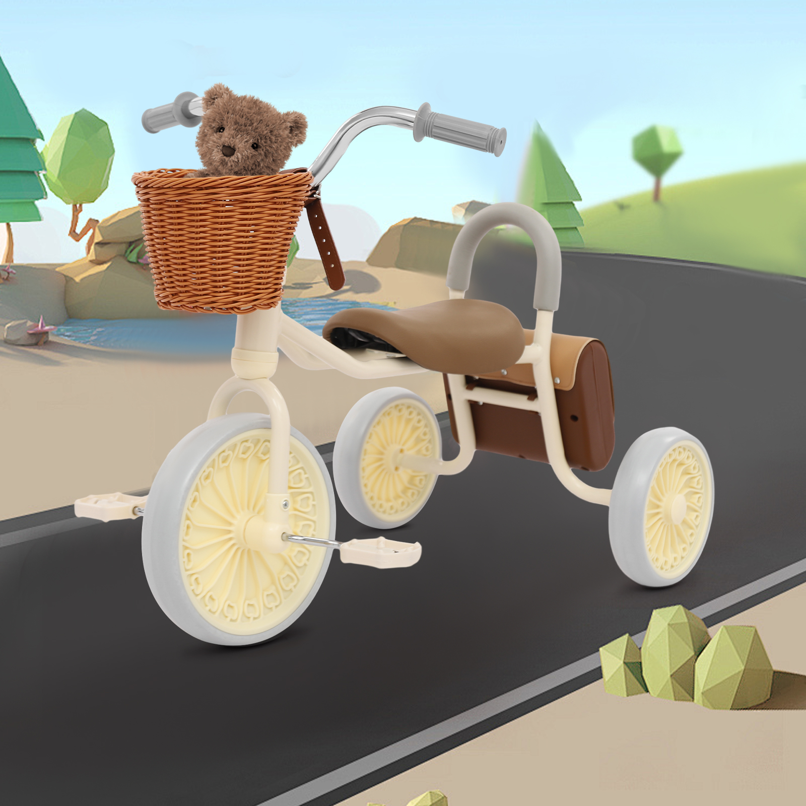Children Tricycle, Children Tricycle with Pedals, Children Tricycle for 2-6 Years Old