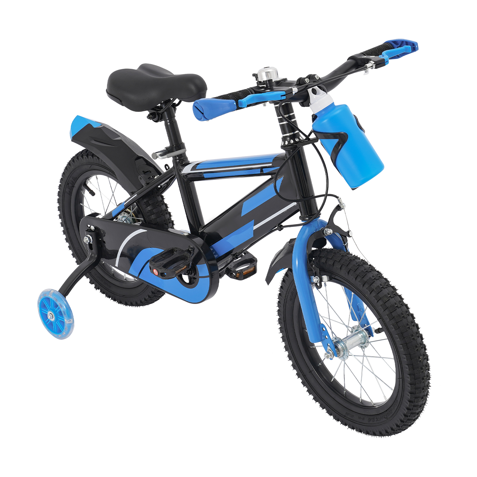 14 Inch Children's Bicycle for Children who are 3.12-3.77ft in Height, Aged from 3-7 Years Old, and within 132 lbs in Weight - Blue 14 Inch Children's Bicycle for Children who are 3.12-3.77ft in Height, Aged from 3-7 Years Old, and within 132 lbs in Weight - Blue