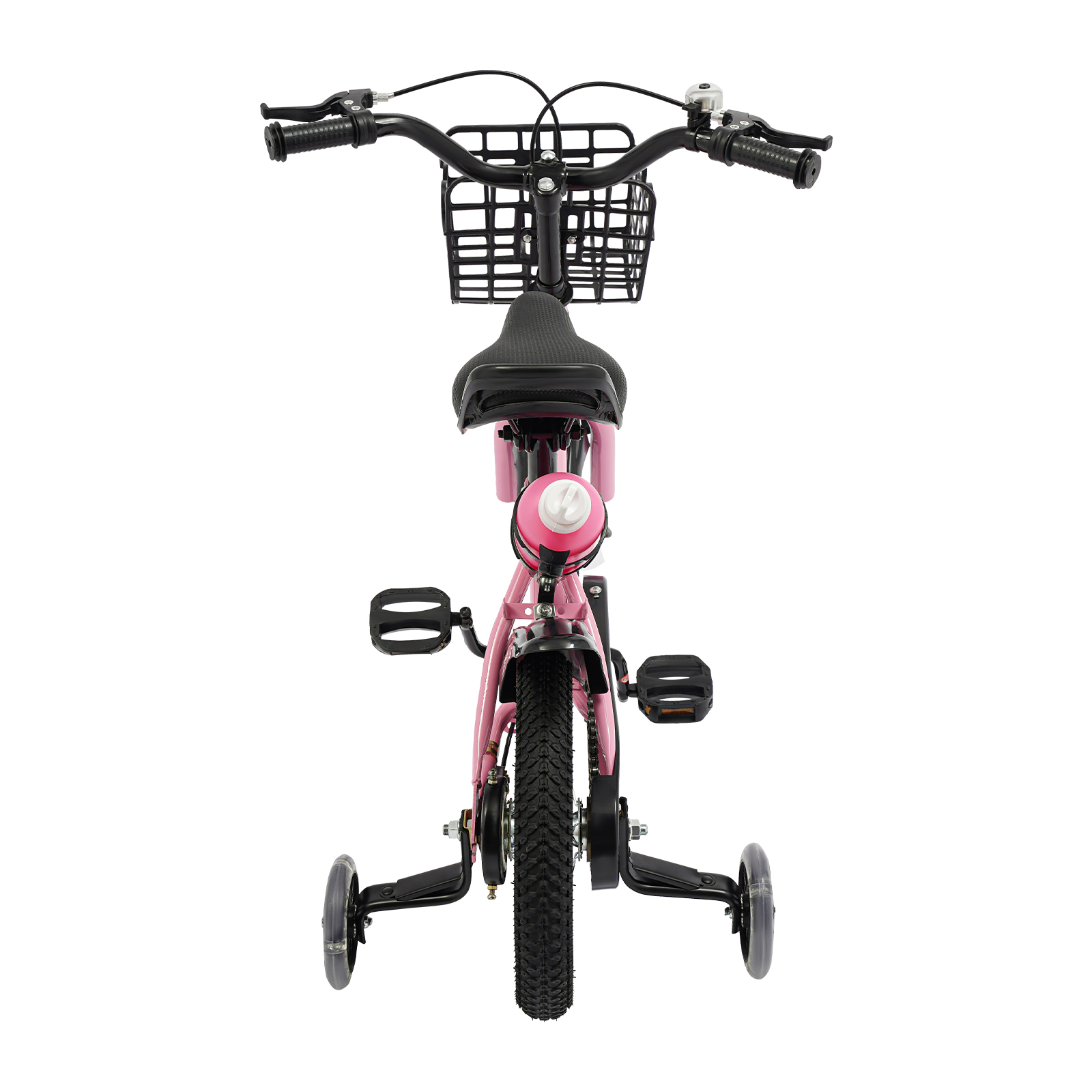 12 Inch Children's Bicycle for Children who are 31.5-41.34" in Height and Aged from 2-5 Years Old to Ride on Various Roads - Pink