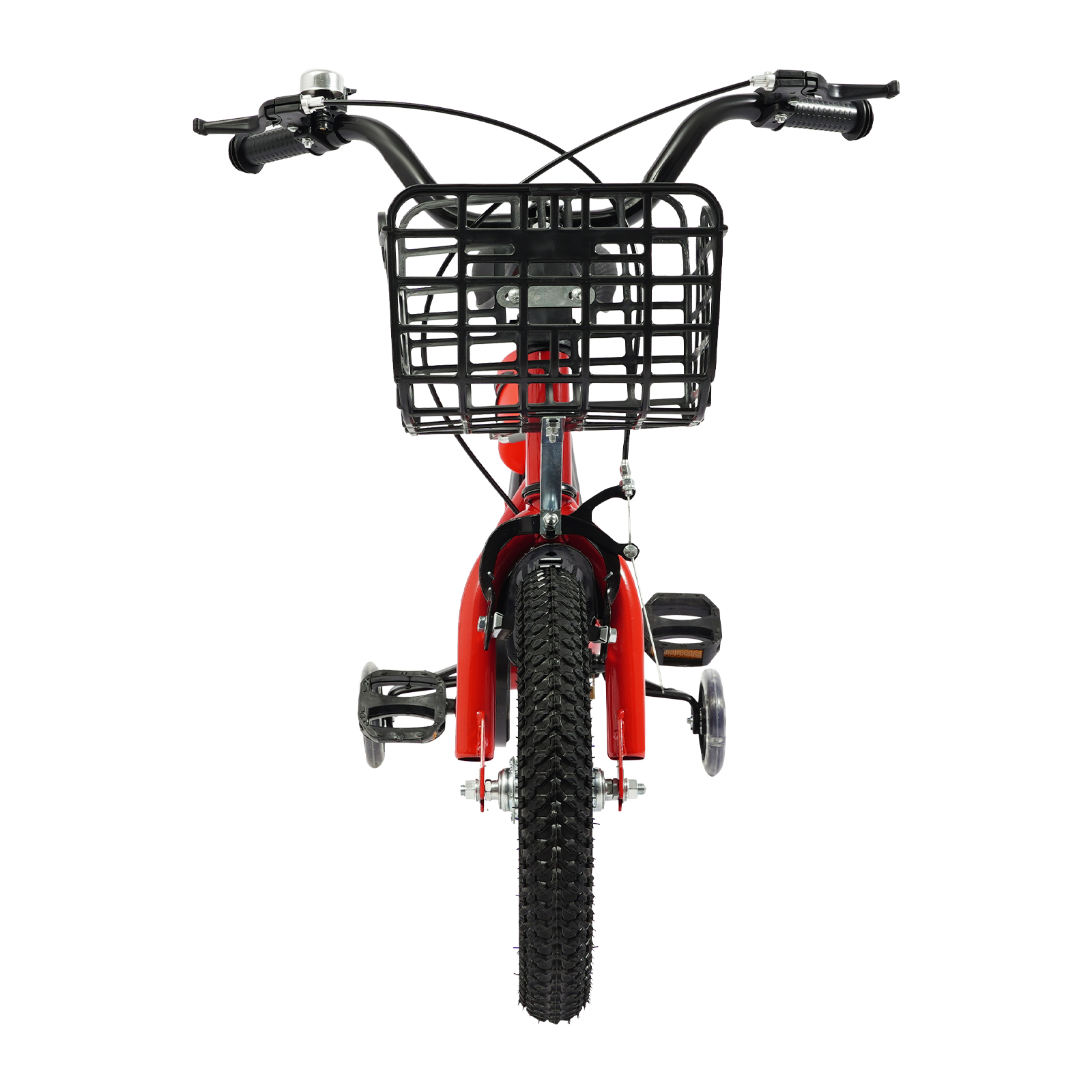 12 Inch Children's Bicycle for Children who are 31.5-41.34" in Height and Aged from 2-5 Years Old to Ride on Various Roads - Red