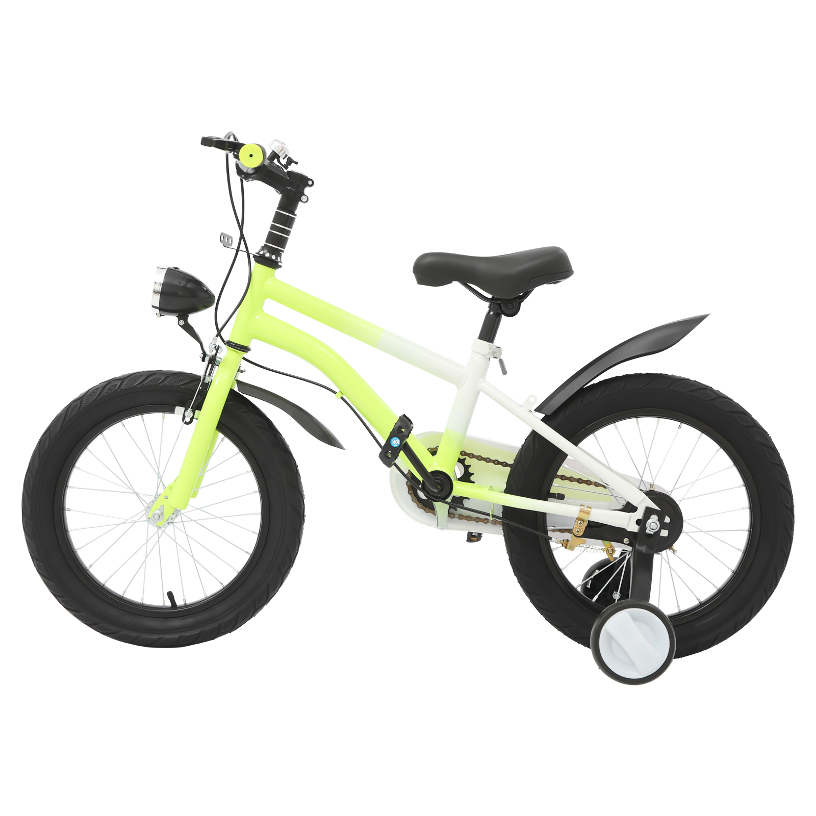 16 Inch Children's Bicycle for Children for Children who are 41.34-53.15" in Height and Aged from 5-8 Years Old - Yellow