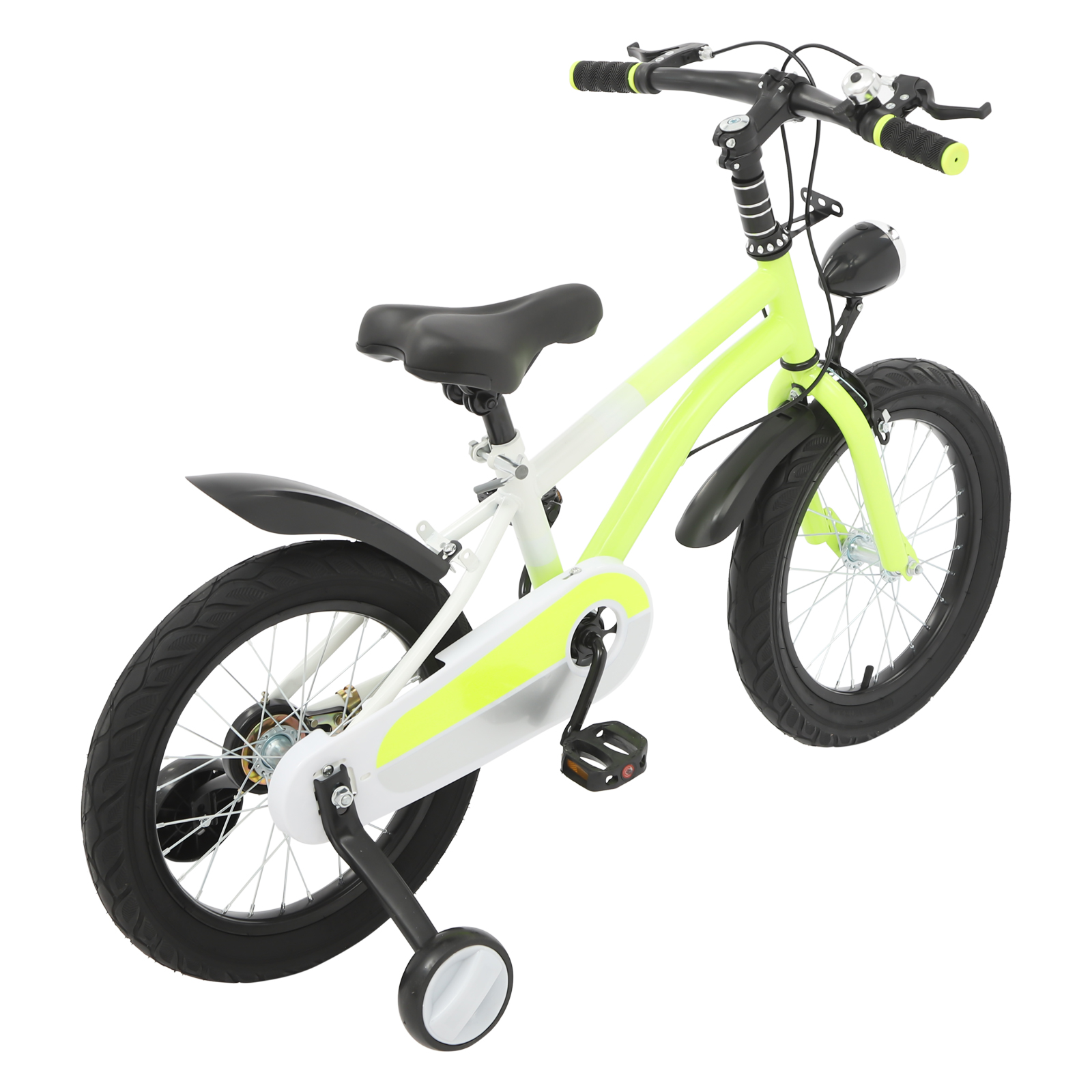 16 Inch Children's Bicycle for Children for Children who are 41.34-53.15" in Height and Aged from 5-8 Years Old - Yellow