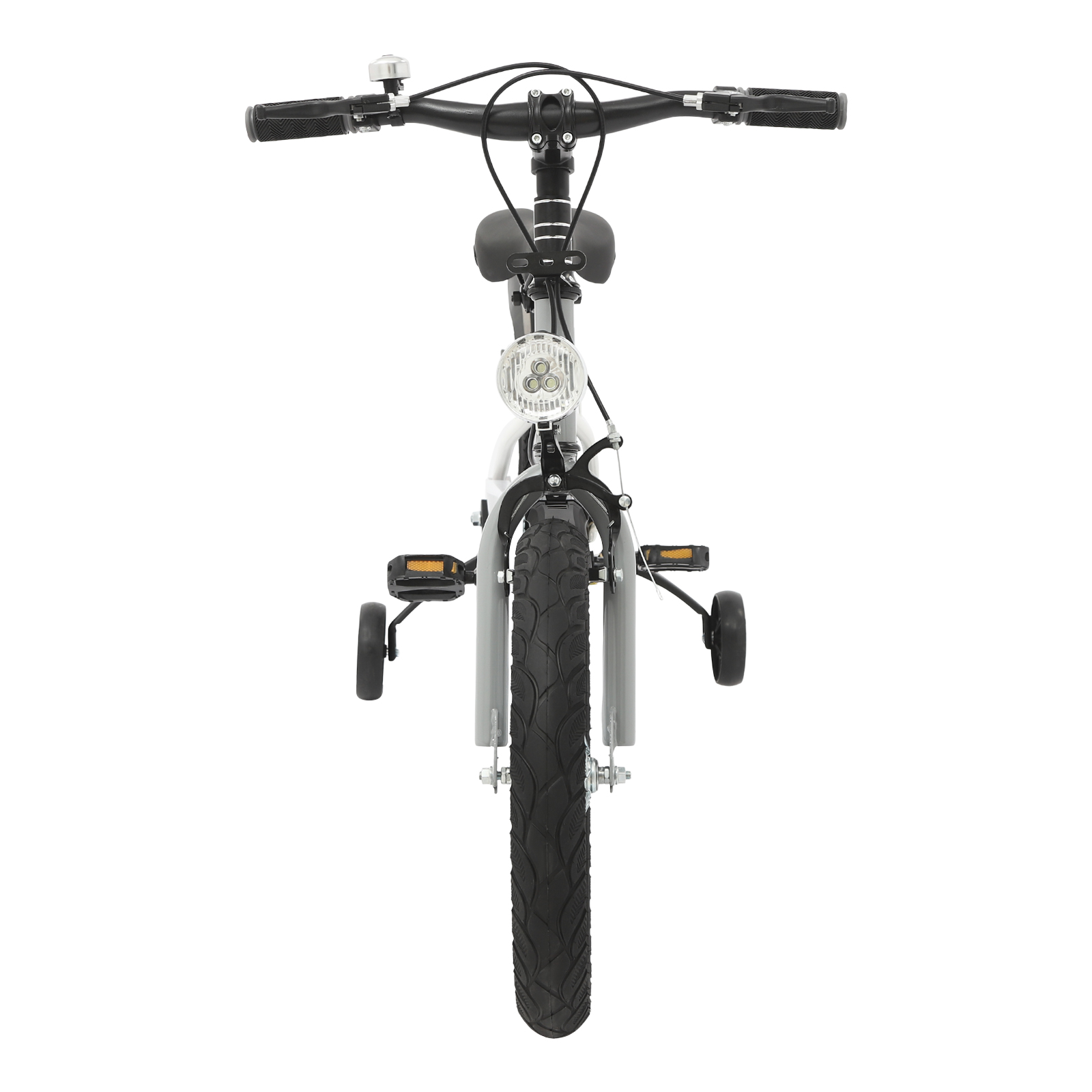 16 Inch Children's Bicycle for Children for Children who are 41.34-53.15" in Height and Aged from 5-8 Years Old - Gray