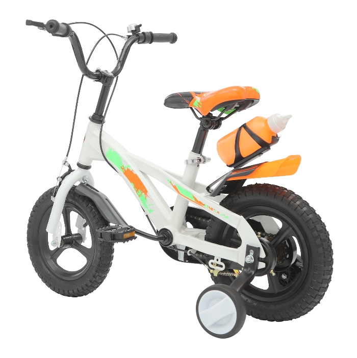12 Inch Kids Bike, Beginner Training Bike with Rear Water Bottle, Suitable for 2-5 Years Old, White 12 Inch Kids Bike, Beginner Training Bike with Rear Water Bottle, Suitable for 2-5 Years Old, White