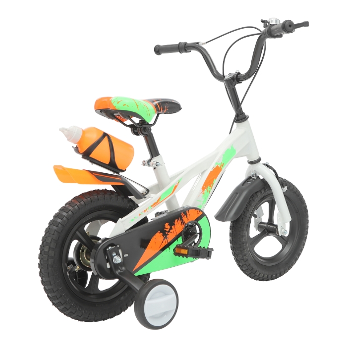 12 Inch Kids Bike, Beginner Training Bike with Rear Water Bottle, Suitable for 2-5 Years Old, White 12 Inch Kids Bike, Beginner Training Bike with Rear Water Bottle, Suitable for 2-5 Years Old, White