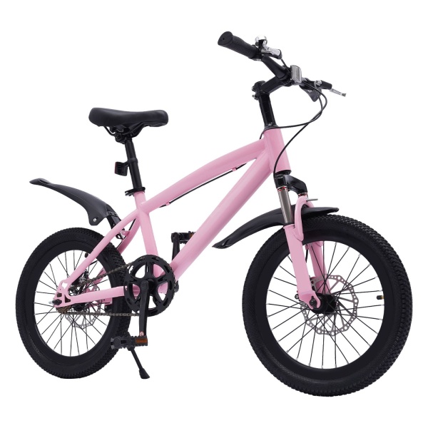 18 Inch Kids Girls Boys Bike Children's Bicycle 18" Wheel Mountain Bike 1 Speed Pink