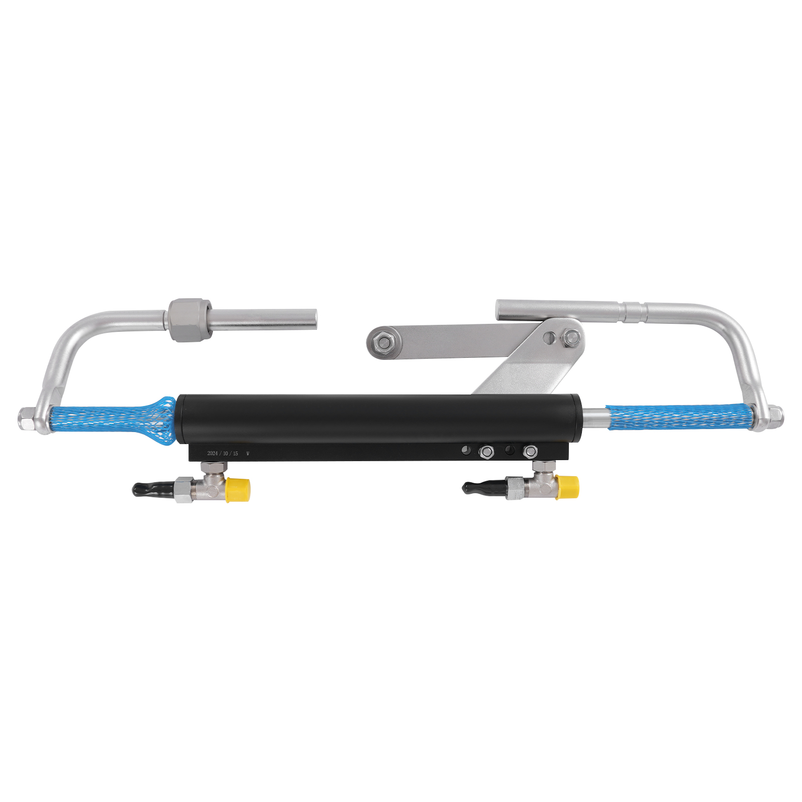 Hydraulic Outboard Steering Kit, 90HP Hydraulic Steering Mechanism for Marine Boats with Control Pump, Hydraulic Boat Steering Kit