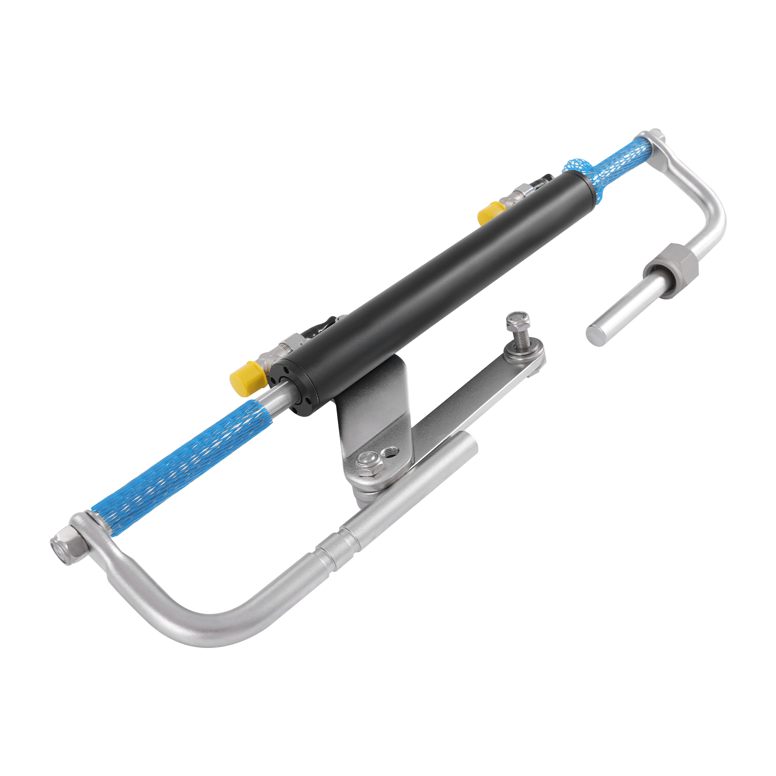 Hydraulic Outboard Steering Kit, 90HP Hydraulic Steering Mechanism for Marine Boats with Control Pump, Hydraulic Boat Steering Kit Hydraulic Outboard Steering Kit, 90HP Hydraulic Steering Mechanism for Marine Boats with Control Pump, Hydraulic Boat Steering Kit