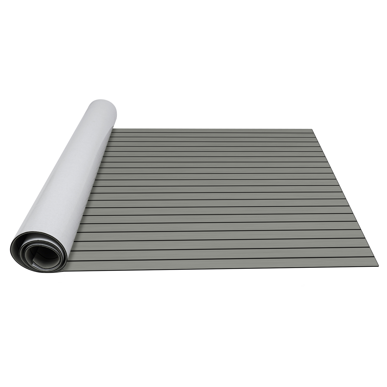 240x120cm Non-Slip Mat, EVA Boat Flooring Mat, Non-Slip Mat for Boat and Yacht - nc12-Light Gray and Black