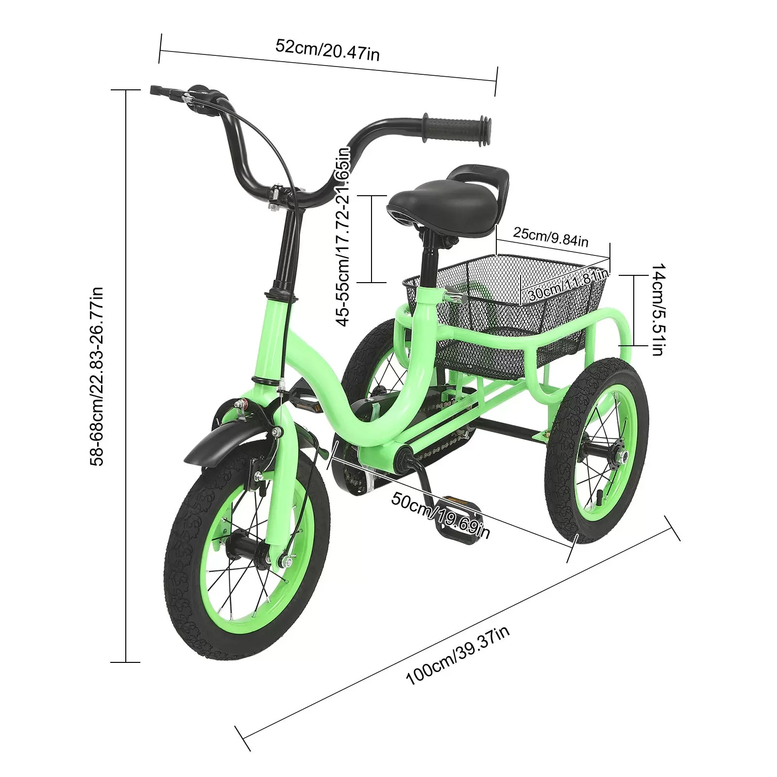 12 inch 3 wheel tricycle kids bikes for boys/girls single speed tricycle light green bike kids bike 3 wheels bike 12 inch 3 wheel tricycle kids bikes for boys/girls single speed tricycle light green bike kids bike 3 wheels bike