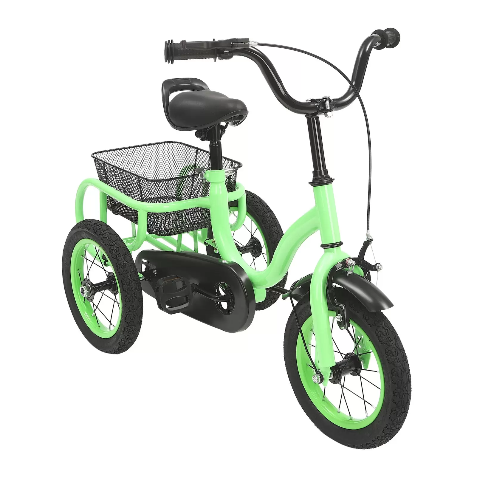 12 inch 3 wheel tricycle kids bikes for boys/girls single speed tricycle light green bike kids bike 3 wheels bike