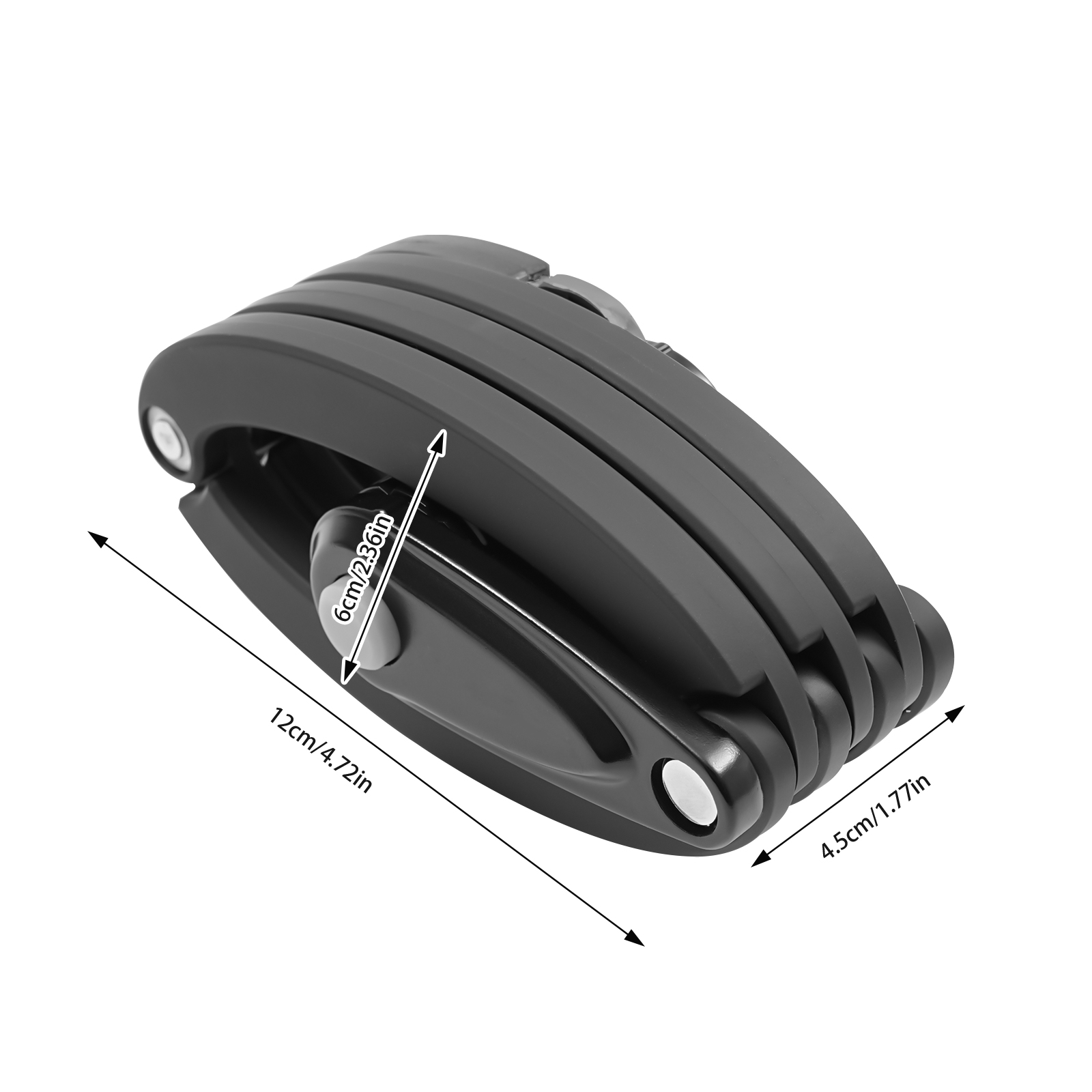 Foldable bike lock, 4-digit bike lock, for bicycles, motorcycles, doors, etc., Black Foldable bike lock, 4-digit bike lock, for bicycles, motorcycles, doors, etc., Black