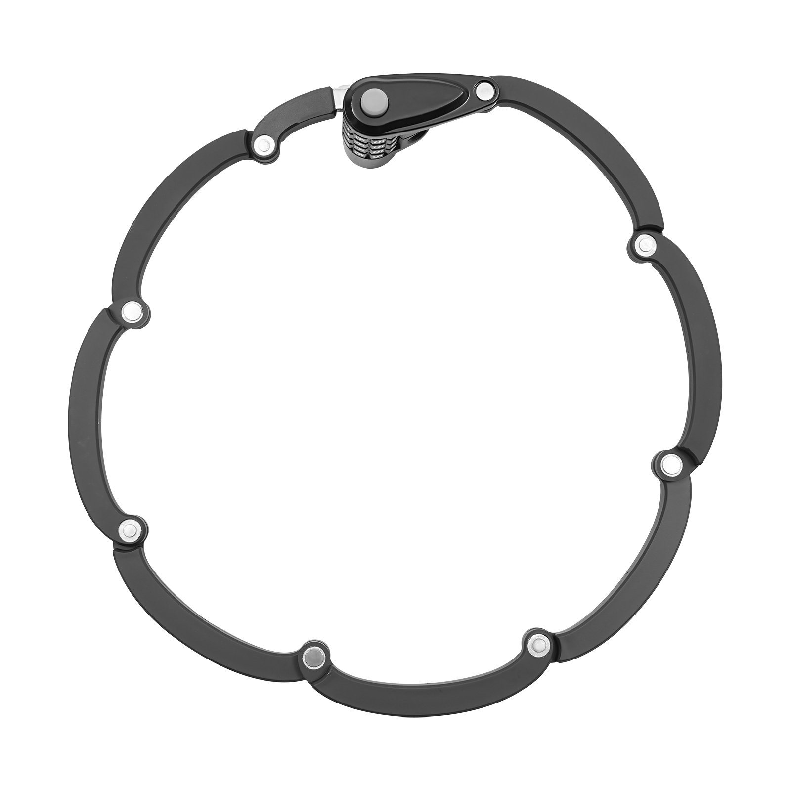 Foldable bike lock, 4-digit bike lock, for bicycles, motorcycles, doors, etc., Black Foldable bike lock, 4-digit bike lock, for bicycles, motorcycles, doors, etc., Black