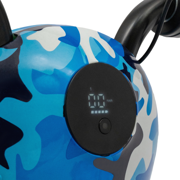 Tricycle with Electric Motor, Electric Drift Scooter for Kids, Drift Tricycle Scooter (Camouflage Blue)