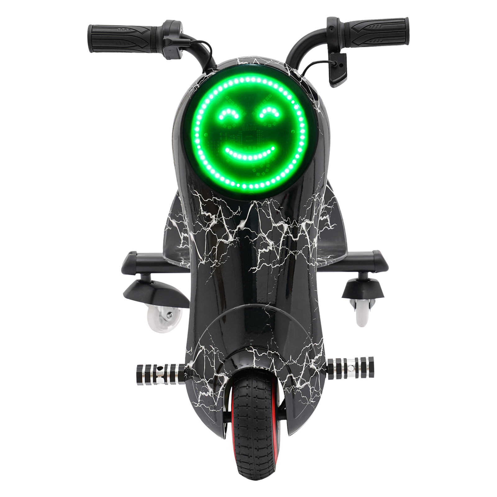 Electric motor tricycle, 82-92*43*53cm electric drift scooter for kids, drift tricycle scooter, Black Electric motor tricycle, 82-92*43*53cm electric drift scooter for kids, drift tricycle scooter, Black