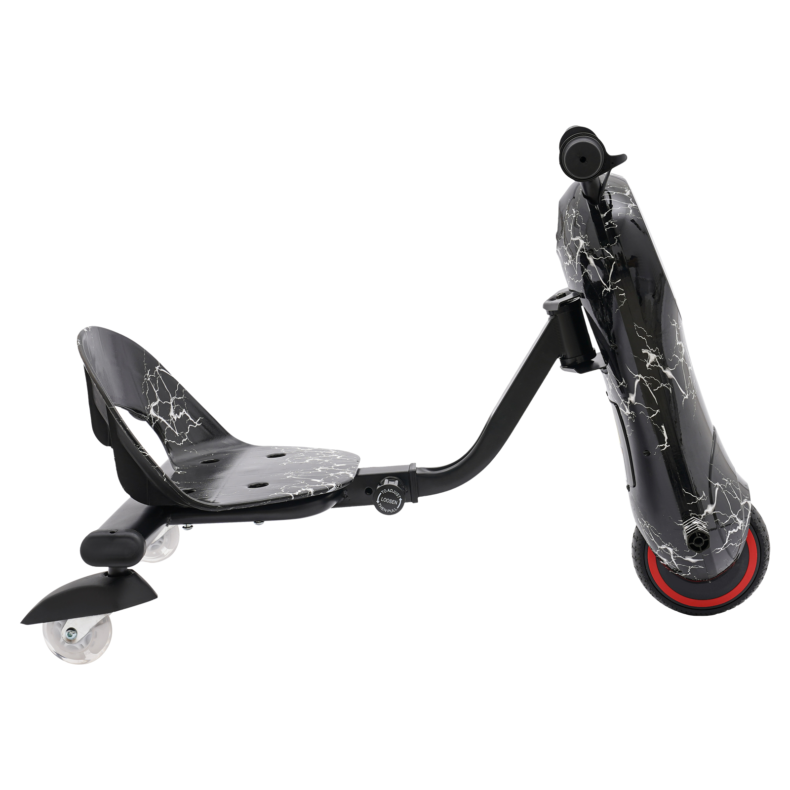 Electric motor tricycle, 82-92*43*53cm electric drift scooter for kids, drift tricycle scooter, Black Electric motor tricycle, 82-92*43*53cm electric drift scooter for kids, drift tricycle scooter, Black