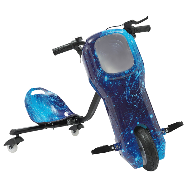 CNCEST Kids Electric Scooter 3 Speed Drift Scooter for Children Blue
