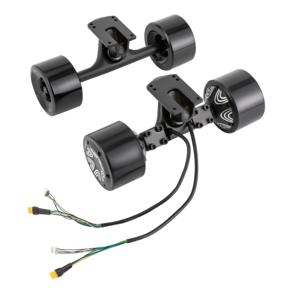 250W Skateboard Motor Wheel Dual Drive, Electric Skateboard Dual Motor Set - Black