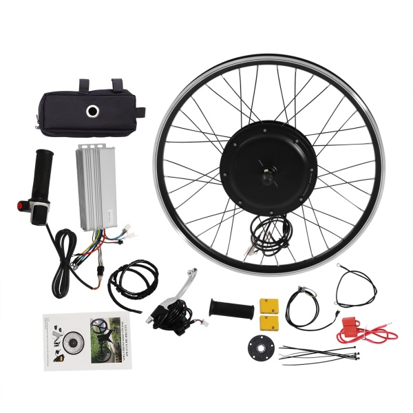 48V 1000W Electric Front Wheel Conversion Kit - E Bike Front Wheel Electric Conversion Kit - Brushless Hub Motor Kit
