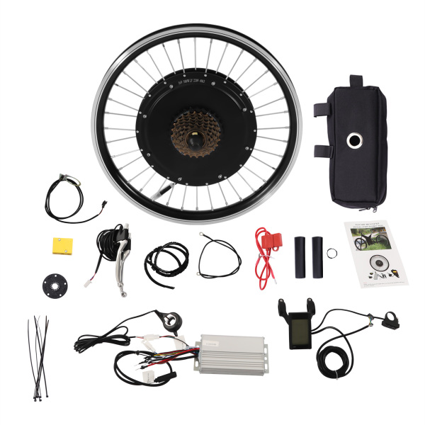 CNCEST Waterproof Ebike Conversion Kit for Electric Bicycle 20" Rear Wheel Electric Bicycle Hub Motor Kit 500W Electric Bicycle Conversion Kit