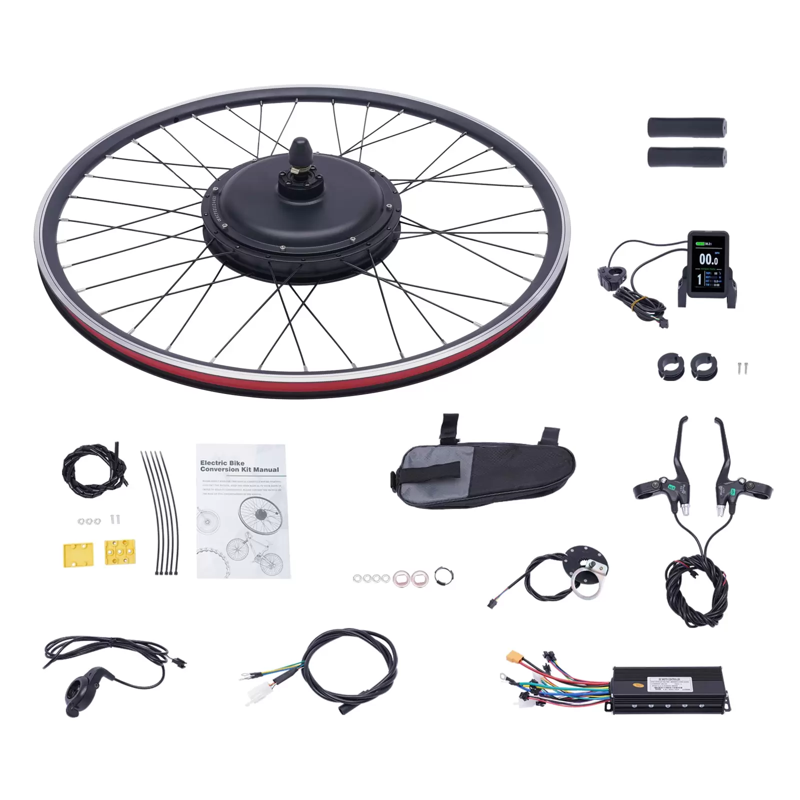 48V 1000W Ebike Conversion Kit Front Motor Electric Bike Conversion Kit with Integrated Controller