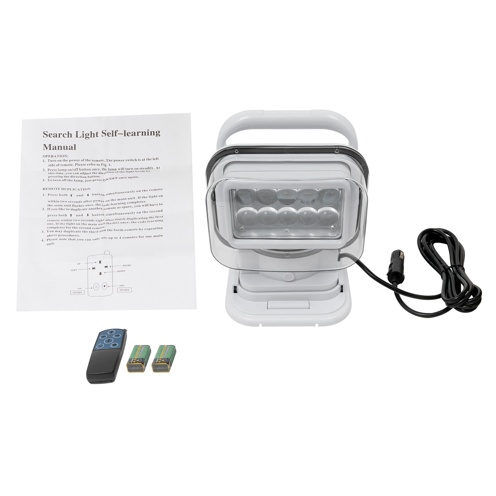 Wireless Remote Control Rotating Searchlight - White LED Arbeitsscheinwerfer Wireless Remote Control Rotating Searchlight - White LED Arbeitsscheinwerfer