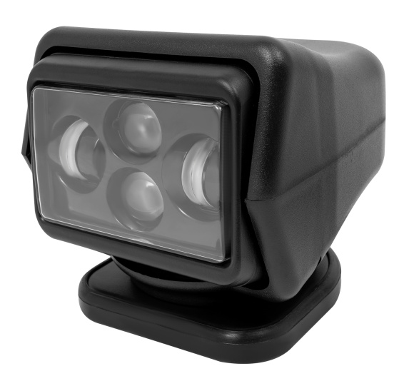 60WLED searchlight, radio remote control work light, LED work light, black