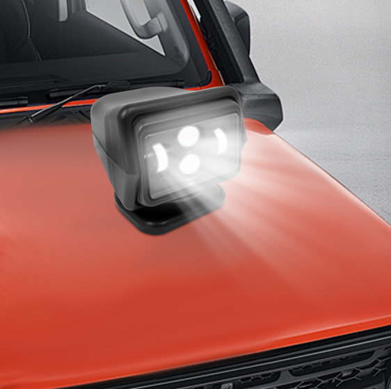 60WLED searchlight, radio remote control work light, LED work light, black 60WLED searchlight, radio remote control work light, LED work light, black