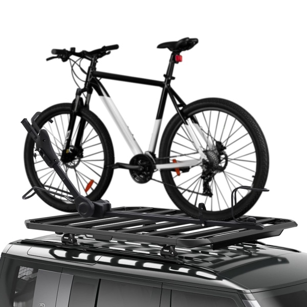 Bike Rack, Car Rooftop Mount Upright Bike Rack, Universal Roof Mount Bike Rack