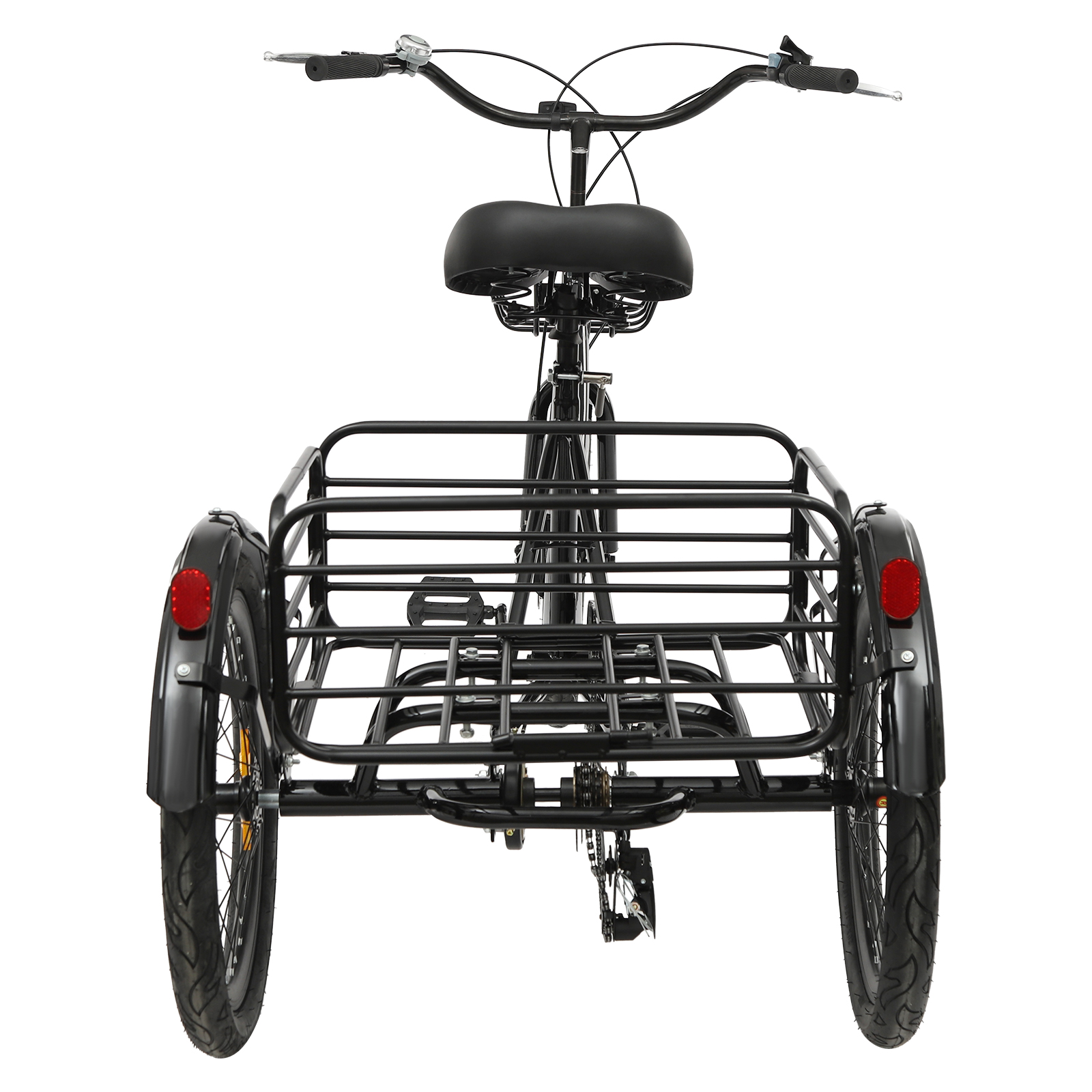 Foldable Tricycle for Adults, 20 Inch Foldable Tricycle, 7 Speed 3 Wheel Bicycle with Lock - Black Foldable Tricycle for Adults, 20 Inch Foldable Tricycle, 7 Speed 3 Wheel Bicycle with Lock - Black