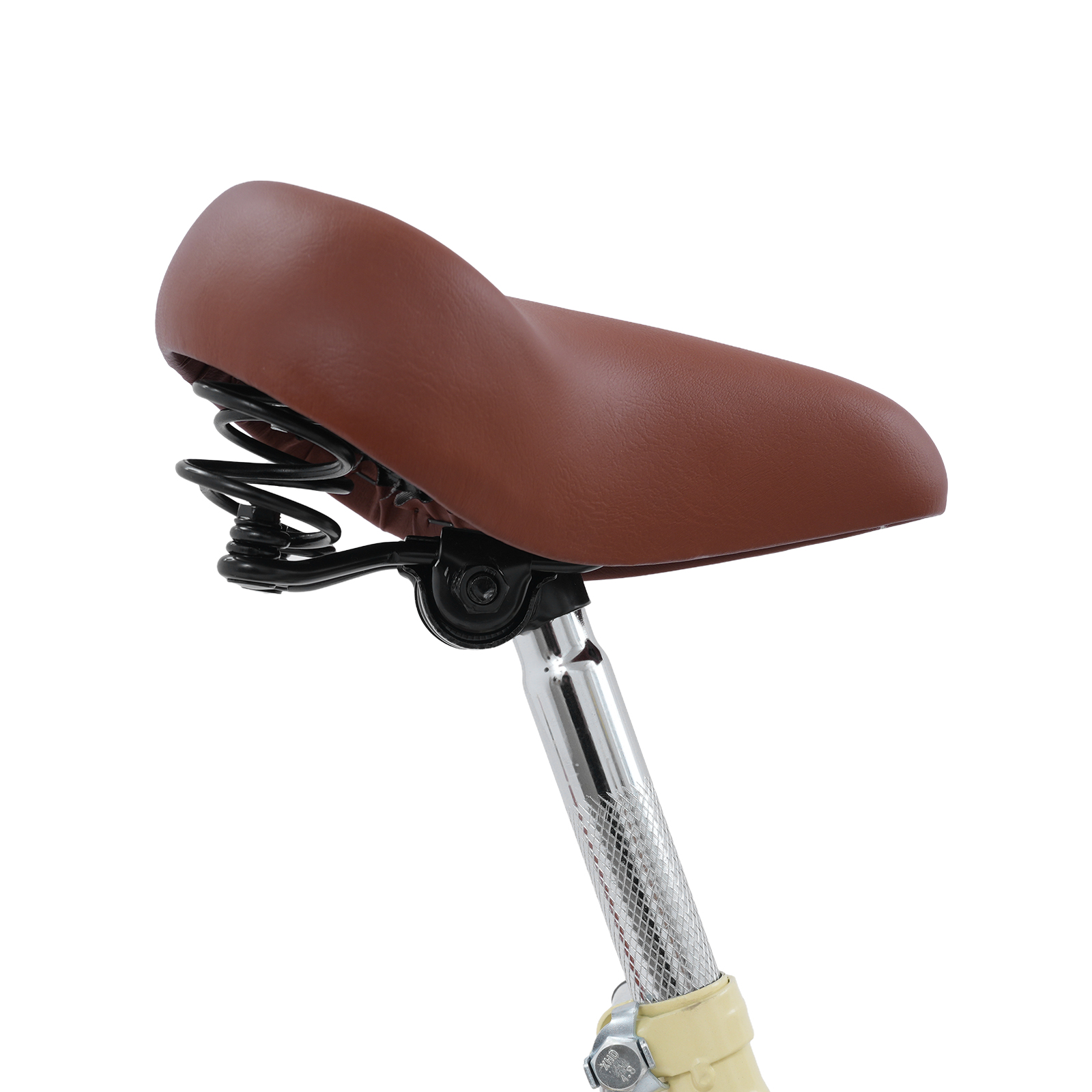 120x52cm Tricycle with Training Wheels, Children's Tricycle, Foldable Tricycle With Basket - Beige+Brown 120x52cm Tricycle with Training Wheels, Children's Tricycle, Foldable Tricycle With Basket - Beige+Brown