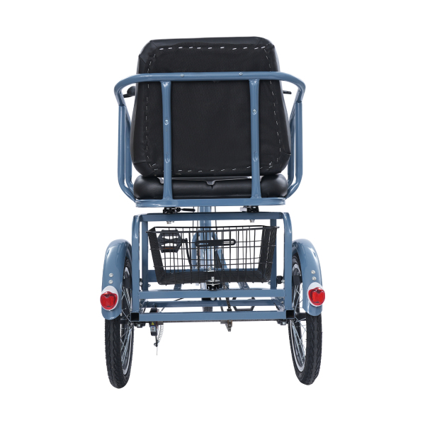 Adult Tricycle, 3 Wheel Bikes for Seniors, Tricycle with Comfortable Seat - Single Seat Blue