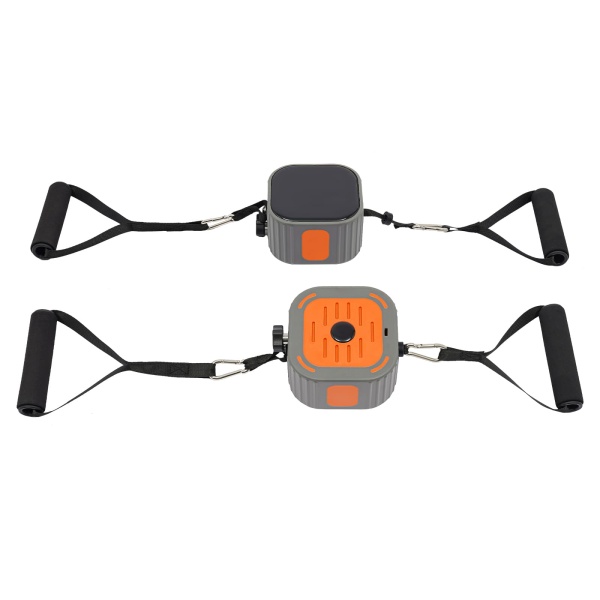 Workout Bands and Push-Ups Set, Exercise Bands with Handles, Push-Up and Fitness Bands Kit (Orange)