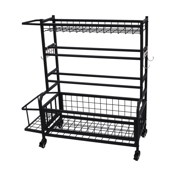 Dumbbell Rack, Home Gym Dumbbell Rack, Dumbbell Rack with Wheels Black