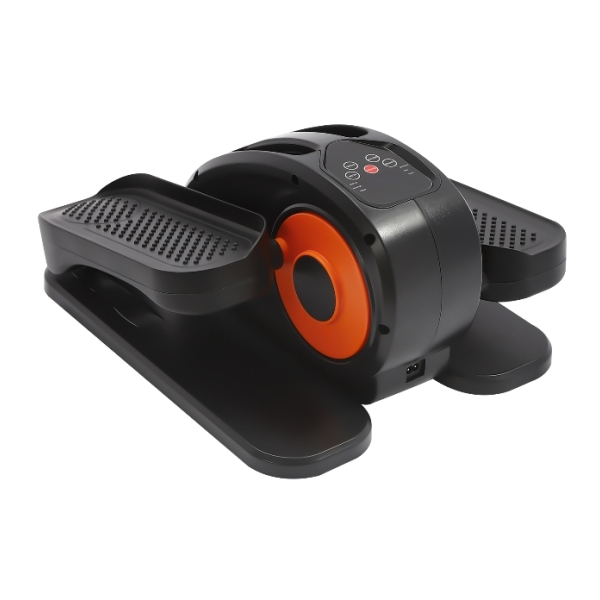 Mini Electric Elliptical Trainer 5 Speed Adjustable with LED Screen Load 25kg For Homes Gyms Hospitals Rehabilitation Centers Orange
