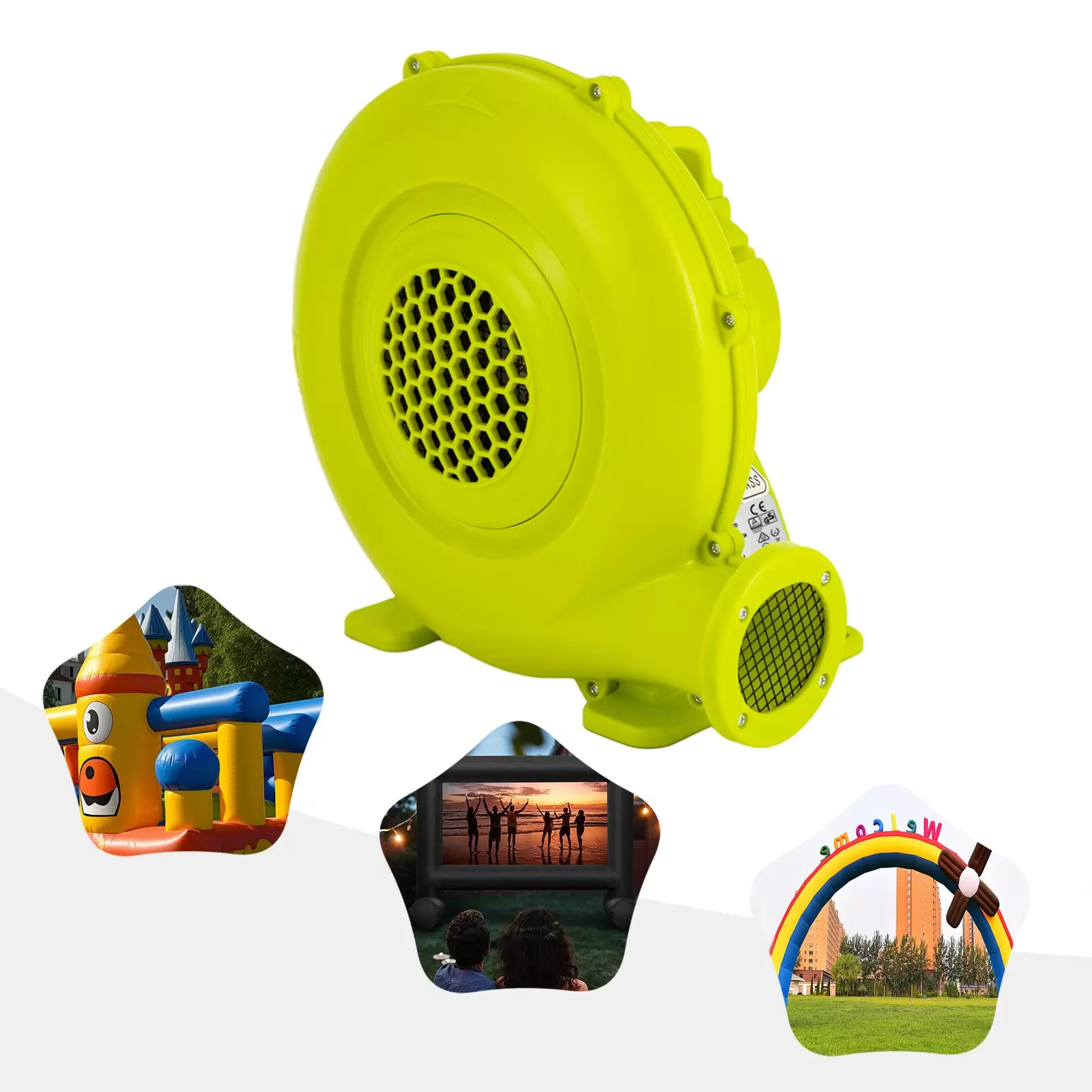 Inflatable Blower F450 Air Blower for Bouncy Castles, Electric Air Pump Fan Inflatable Blower F450 Air Blower for Bouncy Castles, Electric Air Pump Fan