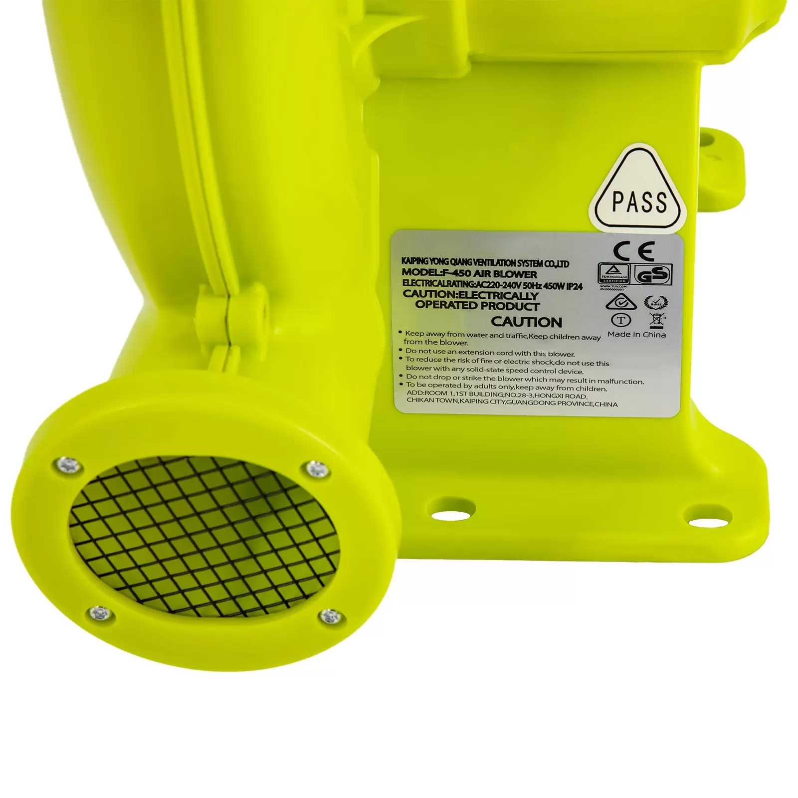Inflatable Blower F450 Air Blower for Bouncy Castles, Electric Air Pump Fan Inflatable Blower F450 Air Blower for Bouncy Castles, Electric Air Pump Fan
