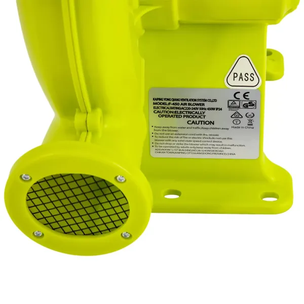 Inflatable Blower F450 Air Blower for Bouncy Castles, Electric Air Pump Fan