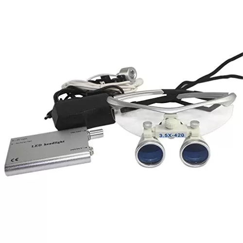Magnifying Glasses Head Magnifier Glasses Magnifier 3.5X 420mm Surgical Binocular Loupes Glass W/ LED Head light Lamp Head light Lamp Magnifying Glasses Head Magnifier Glasses Magnifier 3.5X 420mm Surgical Binocular Loupes Glass W/ LED Head light Lamp Head light Lamp