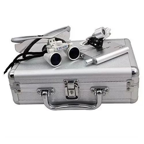3.5 x 420mm Dental Binocular Magnifier + LED Dental Headlight Lamp