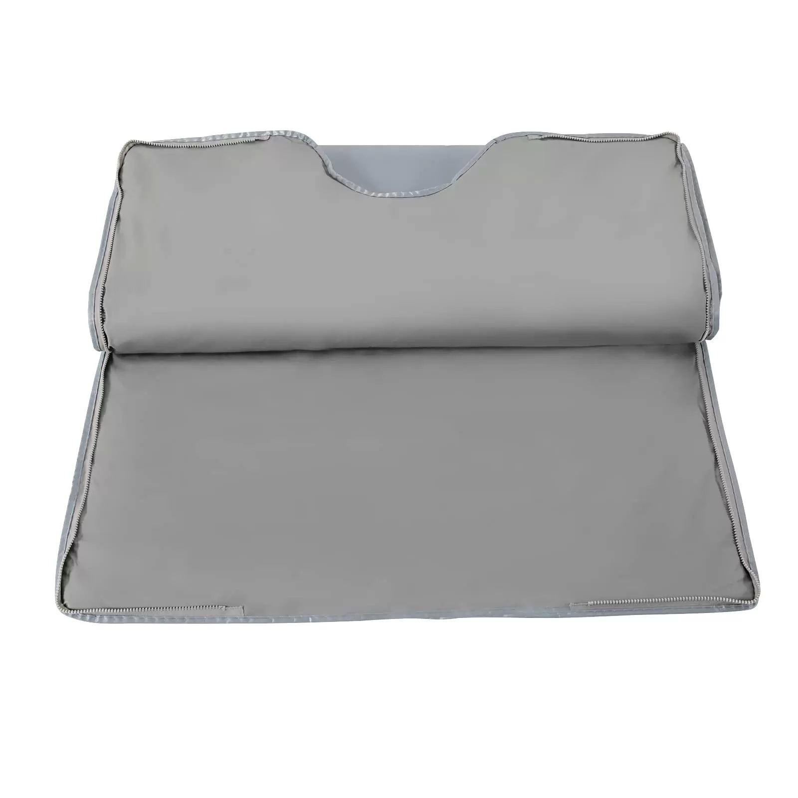 650W Sauna Blanket, 2 Zone Digital Far Infrared (FIR) Oxford Sauna Blanket with Zipper for Beauty Salon, Spa and Home (Silver Grey)