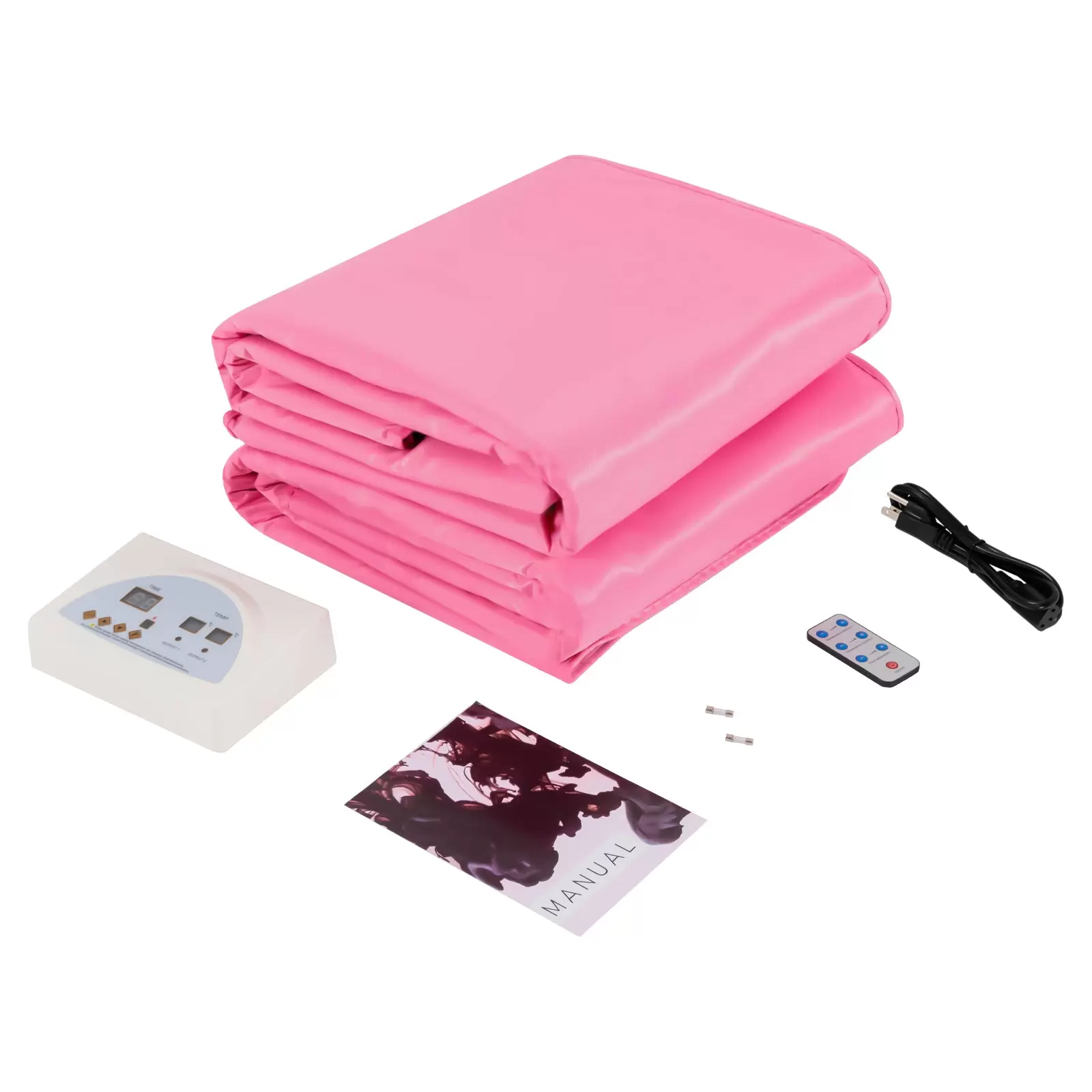 Infrared Remote Sauna Mat Portable SPA Sauna Mat Timer Function 2 Zone Controller 650W 180x80cm Use In Beauty Salons Spas Pink Infrared Remote Sauna Mat Portable SPA Sauna Mat Timer Function 2 Zone Controller 650W 180x80cm Use In Beauty Salons Spas Pink