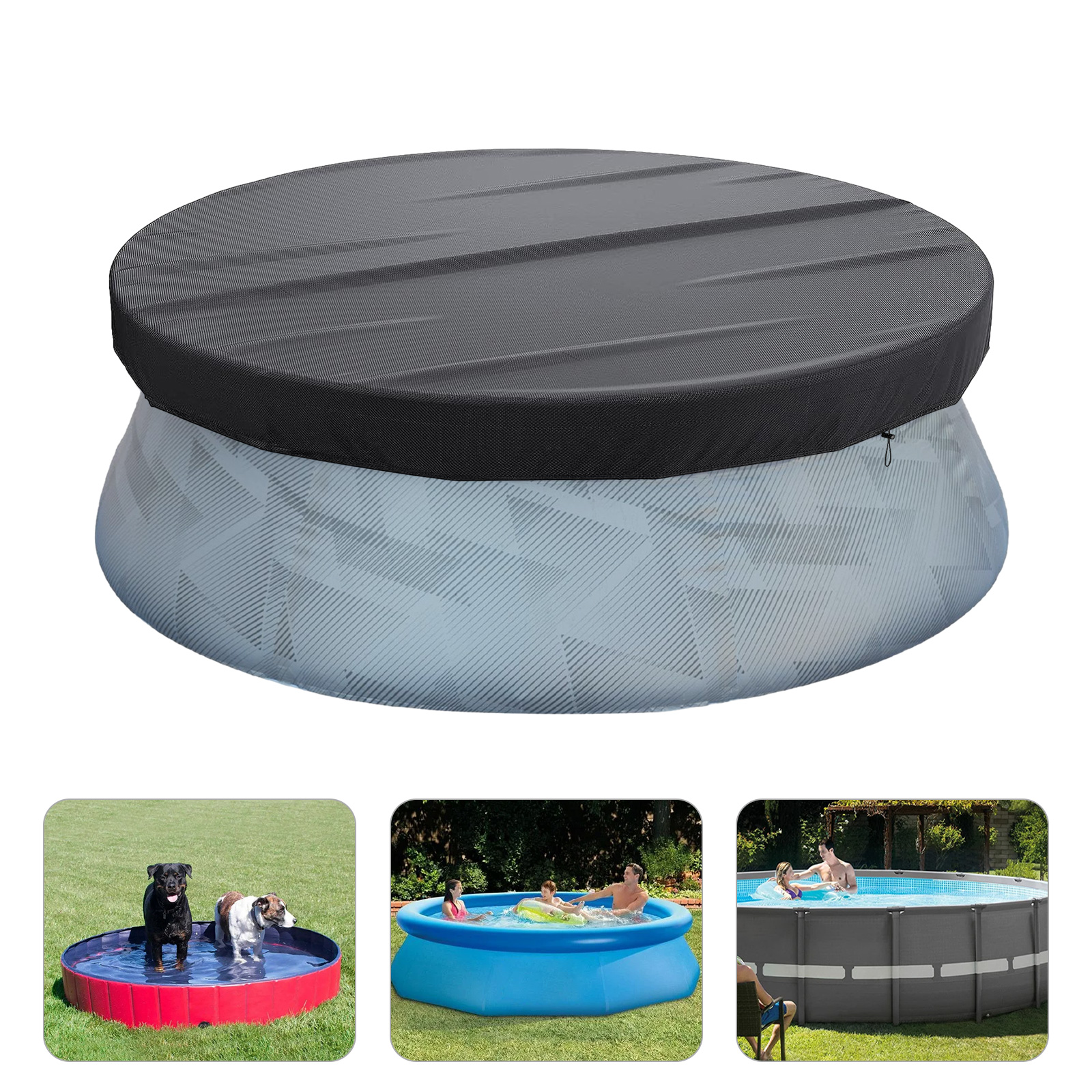 15ft Round Pool Cover for Above Ground Pools Waterproof and Dustproof Pool Cover Round Pool Cover Round Pool Cover for 366 cm Pool 15ft Round Pool Cover for Above Ground Pools Waterproof and Dustproof Pool Cover Round Pool Cover Round Pool Cover for 366 cm Pool