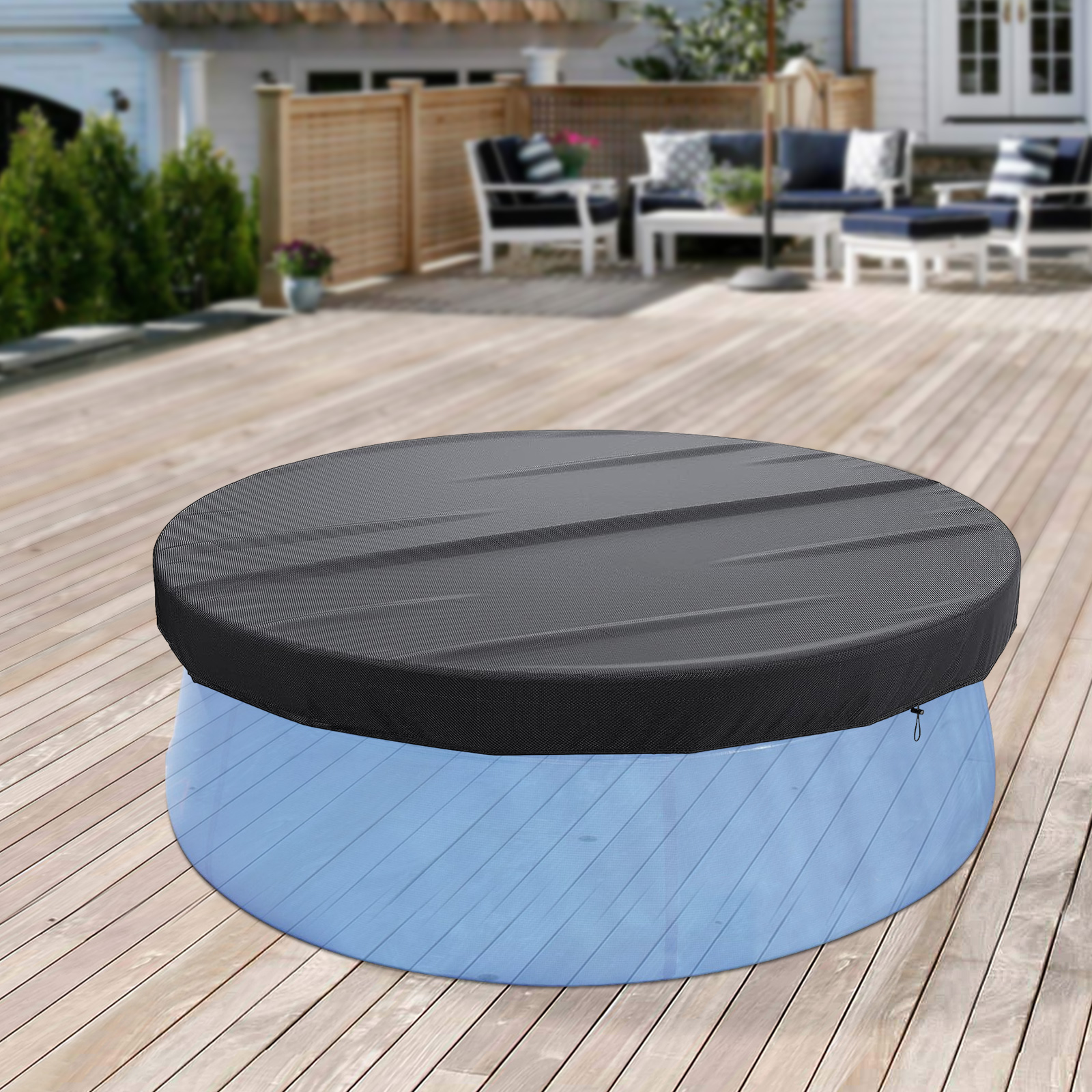 15ft Round Pool Cover for Above Ground Pools Waterproof and Dustproof Pool Cover Round Pool Cover Round Pool Cover for 366 cm Pool 15ft Round Pool Cover for Above Ground Pools Waterproof and Dustproof Pool Cover Round Pool Cover Round Pool Cover for 366 cm Pool