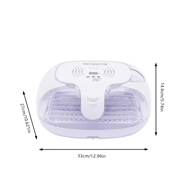 Incubator Small 16 LED Incubator with Chicken Incubator and Fully Automatic Egg Incubator