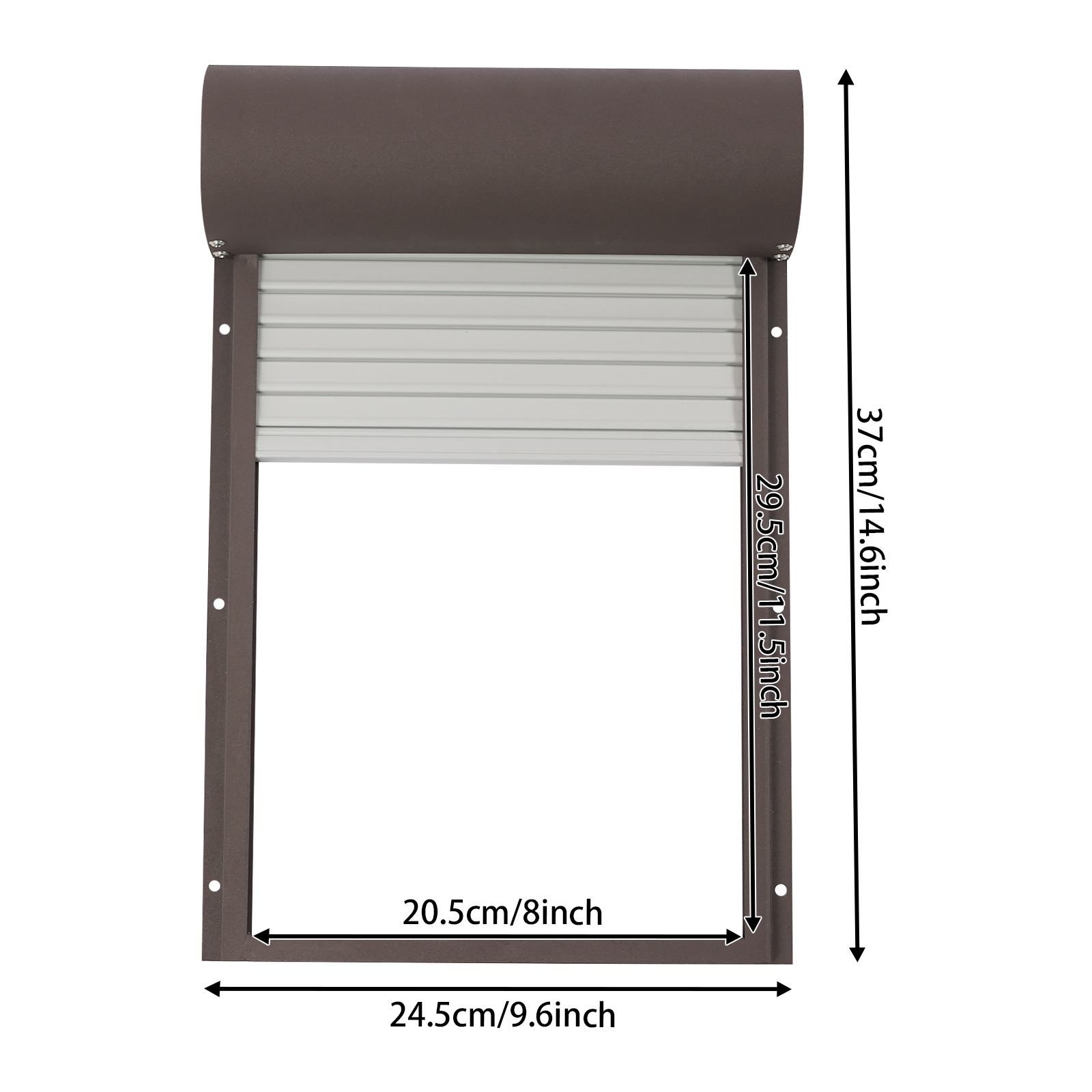 Solar automatic chicken coop door-dark brown Solar automatic chicken coop door-dark brown