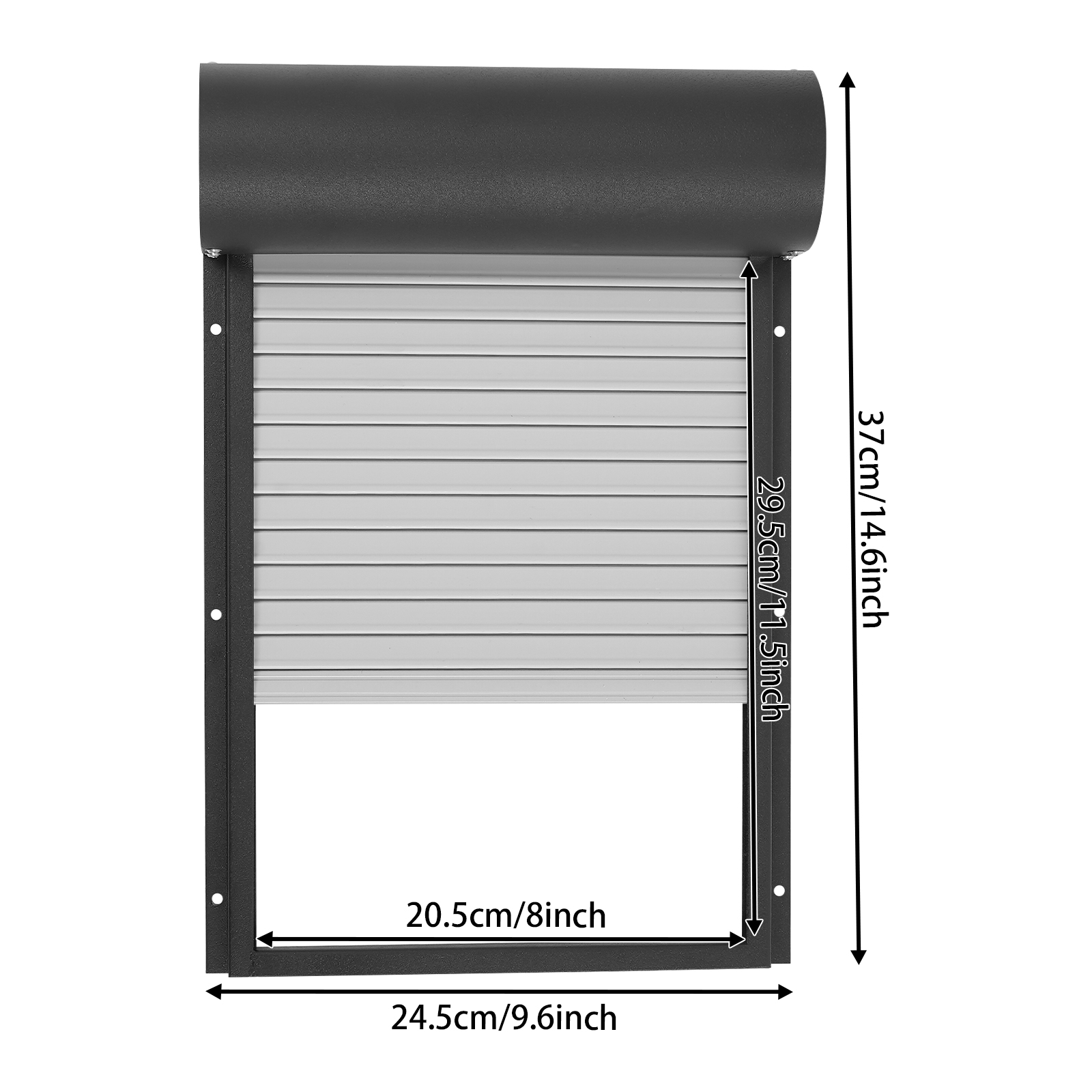 Solar automatic chicken coop door-black Solar automatic chicken coop door-black