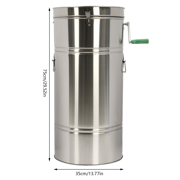 2 Frame Honey Extractor Manual Stainless Steel Honey Extractor 2 Cup Manual Honey Centrifuge Two Sling Frames for Honey 13.77inch*29.52inch 2 Frame Honey Extractor Manual Stainless Steel Honey Extractor 2 Cup Manual Honey Centrifuge Two Sling Frames for Honey 13.77inch*29.52inch