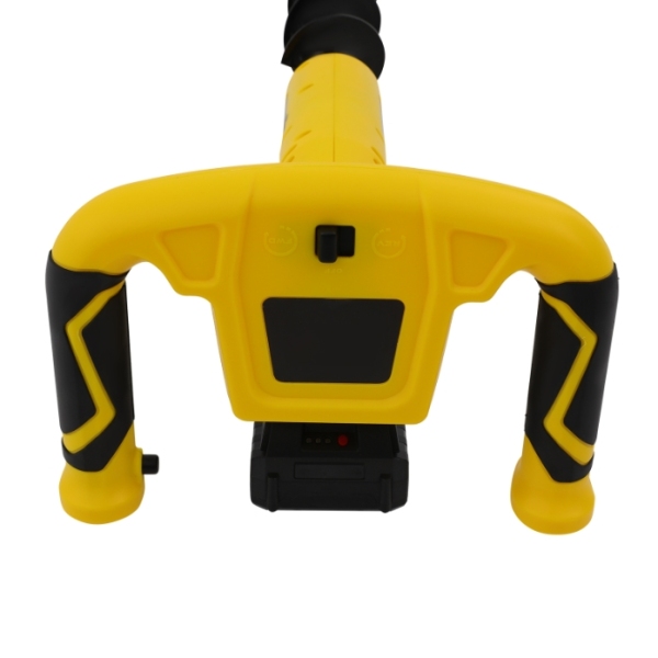 350W Cordless Electric Digger, Manganese Steel Drill Bit, Large Capacity Lithium Battery - Yellow