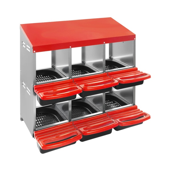 6-grid laying hen nesting box red Chicken Nesting Box, Laying Nest, Nesting Box  waterproof, scratch resistance, strong pressure resistance